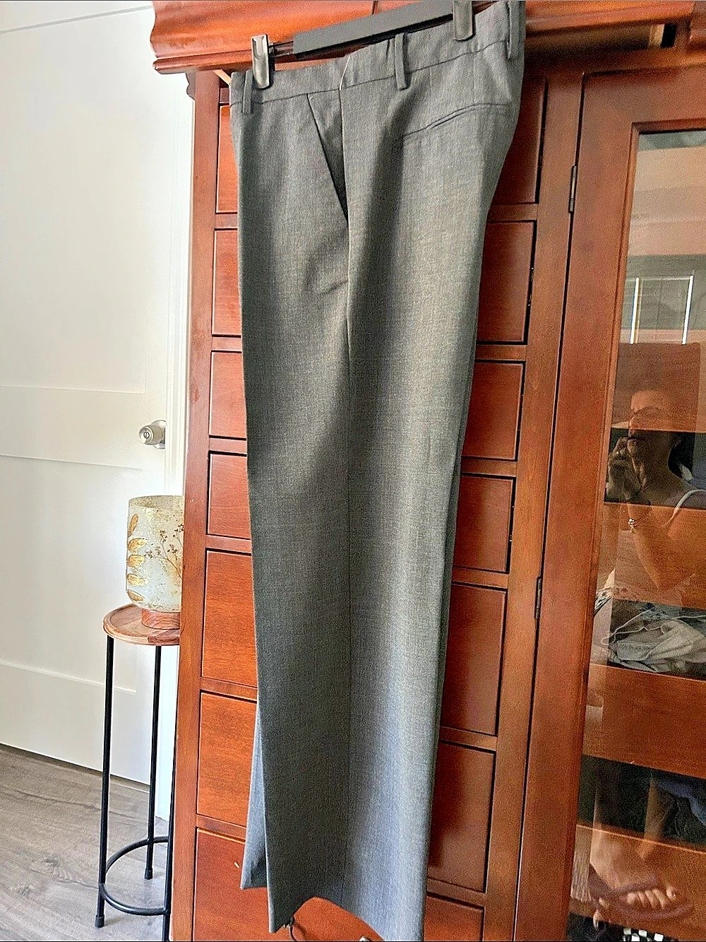 Gap Perfect Trouser Straight Leg Trousers Gray Size 10R